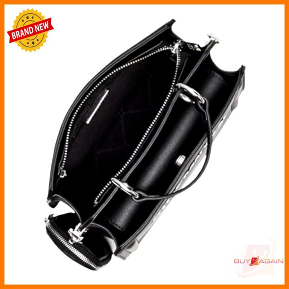 Convertible Crossbody Bag with Removable Strap, Vegan Leather, 2 Compartments - Picture 5 of 6